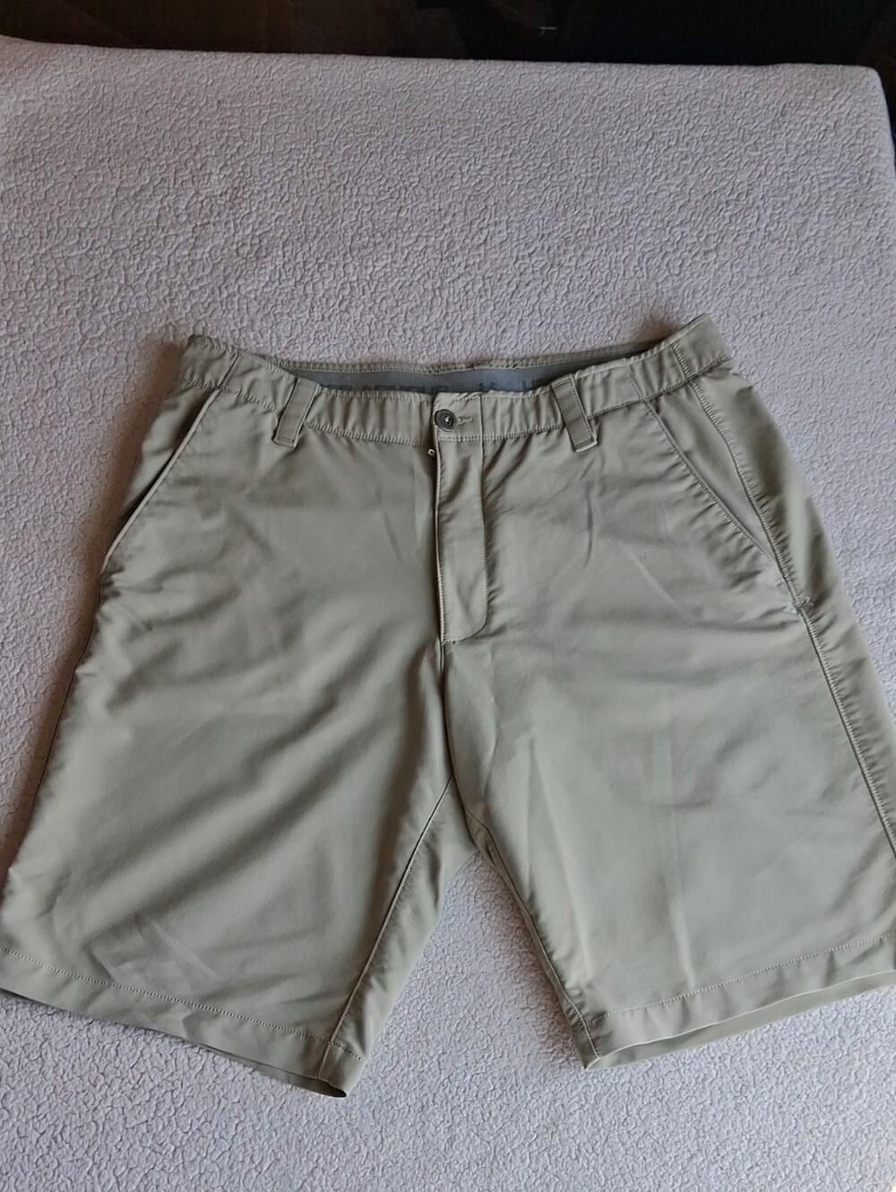 Under Armour Men's Light Khaki Performance Shorts